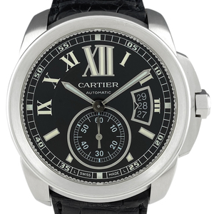 カルティエ CARTIER カリブル ドゥ カルティエ W7100041 腕時計 SS 自動巻き ブラック メンズ 【中古】