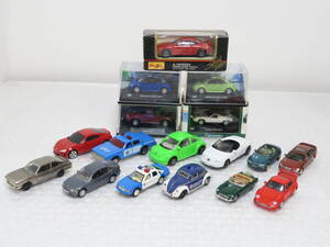 １円～ マイスト/ホンウェル/カララマ/Welly等 1/64 1/72 VW ビートル/セリカ/BMW/ロータス/シボレー インパラ/86等17点セット ミニカー