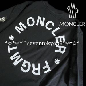 新入荷 本物 新品 43502234 MONCLER モンクレール/GENIUS 7 FRGMT HIROSHI FUJIWARA サイズM/大人気 サークルロゴTシャツ カットソー