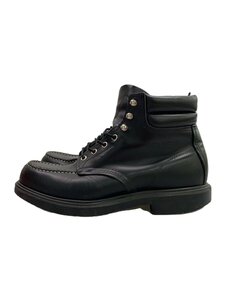 RED WING◆レースアップブーツ・スーパーソールモックトゥ/26.5cm/BLK