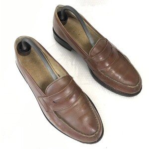 60s-70s?/ビンテージ★フリードマン/friedman★本革/コインローファー【8.5/26.5/茶/BROWN】ビジネス/SERVICE SHOES◆pG-181