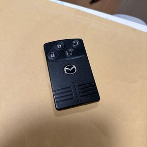 送料無料☆マツダ 純正 アドバンストキー 4ボタン プレマシー CRER CR3W MPV LY3P スマートカードキー 両側スライドドア スマートキー 1