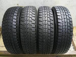 T349 155/80R13 ダンロップ WINTERMAXX WM02 冬タイヤ 溝有り良品 中古売切り4本SET 法人向け送料安