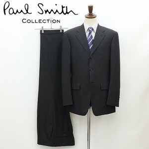 ◆Paul Smith COLLECTION ポールスミス コレクション ストライプ柄 スーツ セットアップ チャコール XL