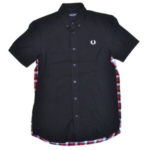 FRED PERRY フレッドペリー 半袖シャツ ボタンダウン TEXTURE MIX SHIRT M8662 月桂樹 M8662 Sサイズ メンズ トップス M955715