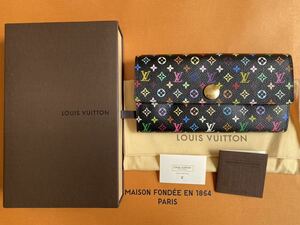 LOUIS VUITTON ルイヴィトン ポルトフォイユサラ モノグラムマルチカラー ノワール グルナード 長財布　