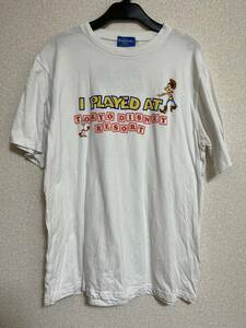 ■美品 希少 最終 東京ディズニーリゾート 半袖 Tシャツ ホワイト サイズLL(XL) メンズ キャラクターロゴ レジャー トイストーリー