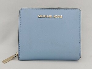 MICHAEL KORS マイケル・コース コンパクトウォレット ライトブルー /B6068F