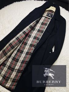 f14綺麗◎極上のギャバジン仕様◎定価15万●BURBERRY COLLECTION● ステンカラーコート バーバリーコート メンズ バルマカーン　80s