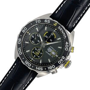 タグ・ホイヤー TAG HEUER フォーミュラ1 キャリバー16 セナ特別モデル CAZ201B.FC6487 グレー SS 腕時計 メンズ 中古