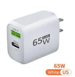 ★【超人気機種】65W 窒化ガリウム急速充電器 USB TYPE-C PD