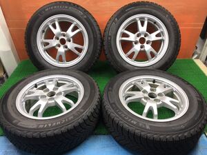 8Q-171)冬 195/65R15 MICHELIN X-Ice snow 2021年 9分山 トヨタ純正 プリウス30 系