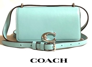 特価！ とっても可愛い COACH コーチ BANDIT カーフ レザー クロスボディ 2WAY ショルダー バッグ CD724 フェイデッドブルー 新品本物