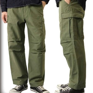 ALPHA INDUSTRIES U.S.ARMY TYPE BDU CARGO PANTS アルファ カーゴパンツ L オリーブ バックサテンファティーグパンツ 6ポケカーゴパンツ