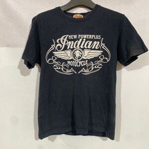 Tシャツ ブラック 黒 プリント メンズLサイズ　Indian ハーレーダビットソン