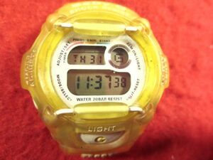 GS5O3）★完動腕時計★CASIO カシオ BABY-G Gショック系BG-370 イエロー