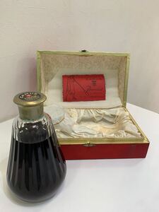 1円スタート　 カミュ コニャック CAMUS ブランデー バカラ 替え栓あり　箱あり COGNAC バカラボトル　未開栓