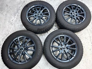 ブリザックVRX　スタッドレス　195/65R15 6J+48　20 30 50 プリウス　美品　2020年製43週　5穴　5H　PCD100　5H100