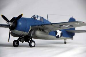 【atsudra工房完成品】1/48 F4F ガダルカナル アメリカ海兵隊 マリオン・カール機☆