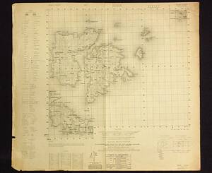 古地図☆昭和20年代後半頃　地形図/海図　島根　隠岐諸島　菱(菱浦港)　50000分の1　1枚　破れ多数　アメリカで作成された地図