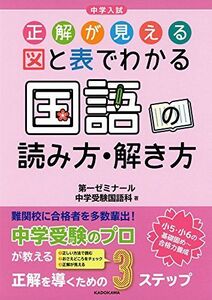 [A01563665]中学入試 正解が見える 図と表でわかる 国語の読み方・解き方 第一ゼミナール中学受験国語科