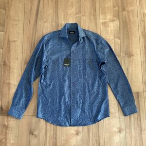 メンズビギ デニム調 カッタウェイスキッパーシャツ MEN’S BIGI M0121FBC007 サイズ2 Mサイズ メンズ 長袖シャツ