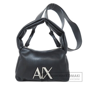 ARMANI EXCHANGE アルマーニエクスチェンジ ロゴ ハンドバッグ レザー レディース 中古