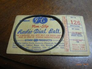 ★送料84円～★米GENERAL CEMENT Radio Dial Belt ラジオ ダイヤル ベルト No.126 ★RCA Coronado他用★ １個