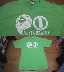 ネスタブランド nestabrand ライオン Tシャツ L 黄緑