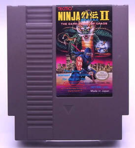 ★中古 NES NINJA GAIDEN 2 THE DARK SWORD OF CHAOS 忍者龍剣伝2 北米版