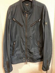 ★美品★ DIESEL ディーゼル　teflon シングルライダース　ジャケット　ブルゾン　xxl