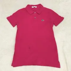 YUA-231 LACOSTE ラコステ ポロシャツ 半袖 ピンク 日本製 36