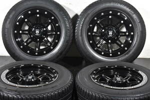 ☆ブラックマンバ Slither 16インチ☆PCD139.7 8J ±0☆ミシュラン AGIUS CAMPING☆タイヤ使用不可☆225/65R16CP☆サーフ FJクルーザー☆