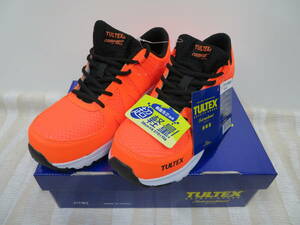 アイトス TULTEX超軽量樹脂先芯入安全靴 AZ-51649【063オレンジ・23.0ｃｍ】軽作業向けの品が、即決2250円★