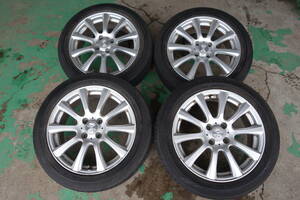 そこそこ山有り ホイール付16×6J 4H100 +42 JOKER 夏タイヤ 175/60 R16 ダンロップ EC202 アクア.イグニス.クロスビー4本 H120