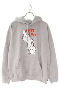 シュプリーム アンダーカバー 23SS Anti You Hooded Sweatshirt サイズ:XL Anti Youラビットプリントプルオーバーパーカー 中古 OM10