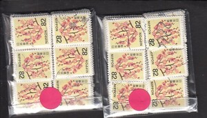 〒486-150　普通切手　ウメ(82円)　使用済　400枚　＠　@@@