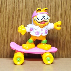 ガーフィールド　フィギュア　PVC　スケボー　マクドナルド　1988　Garfield 　アメトイ　ミールトイ　アメリカ　キャラクター　ネコ