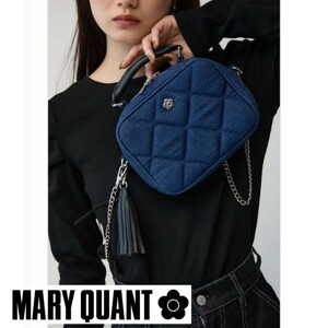 【新品】MARY QUANT×AZUL キルティングバッグ デニム