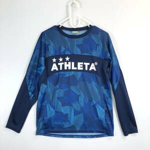 アスレタ ATHLETA 長袖プラクティスシャツ ネイビー Sサイズ 