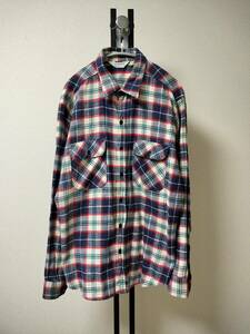 FIVE BROTHER/ファイブブラザー/70S～80S/三角タグ/USA製/FLANNEL WORK SHIRT/フランネルワークシャツ/ネルシャツ/SIZE L