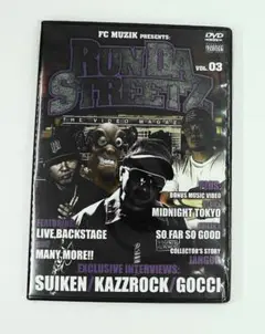 DVD　新品未開封　送料無料　RUN　DA　STREETZ　VOL3