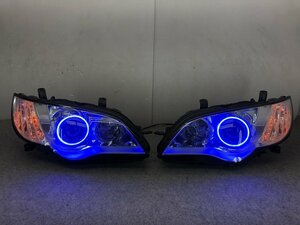 レガシィＢＰ５　ＢＬ５後期純正　最強ＣＯＢ　ＬＥＤブルーイカリング　ヘッドライト　T93