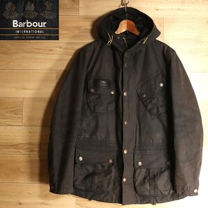 D6R/R5.1-5　Barbour　バブアー　INTERNATIONAL FOG PARKA　インターナショナル　ワックスジャケット　モーターサイクルジャケット　