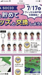 2021 セレッソ大阪 中島元彦 ファンクラブ会員限定 アクリルキーホルダー SAKURA SOCIO サクラソシオ