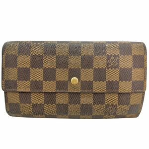 LOUIS VUITTON ルイ・ヴィトン 長財布 ダミエキャンバス ユニセックス【I111624182】中古