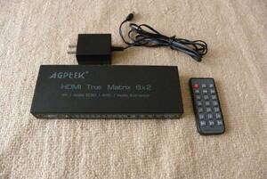 AGPTEK HDMI True Matrix 6x2 　