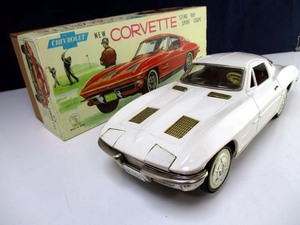 イチダ 1960年代製　CORVETTE STING RAY　C2型　ポップアップヘッドライト　大型ほぼ完動極美品 長さ30cm