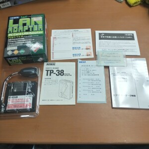 【未使用・ジャンク扱い】IOデータ　PCカードLANアダプタ PCET/TX-R 60サイズ