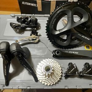 美品 完成車外しSHIMANO 105 R7000 グループセット 油圧ディスク